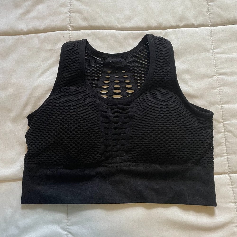 Black Sports Cropped top / bra